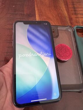 Apple iPhone 11 Black  come with case